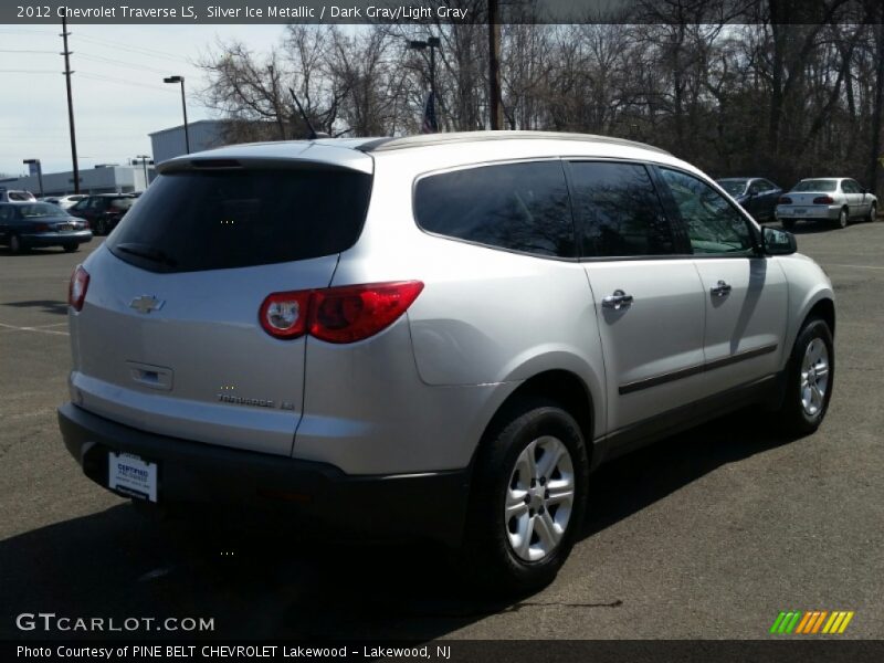 Silver Ice Metallic / Dark Gray/Light Gray 2012 Chevrolet Traverse LS