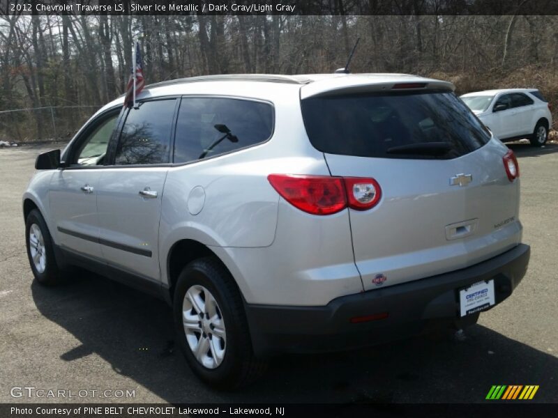 Silver Ice Metallic / Dark Gray/Light Gray 2012 Chevrolet Traverse LS