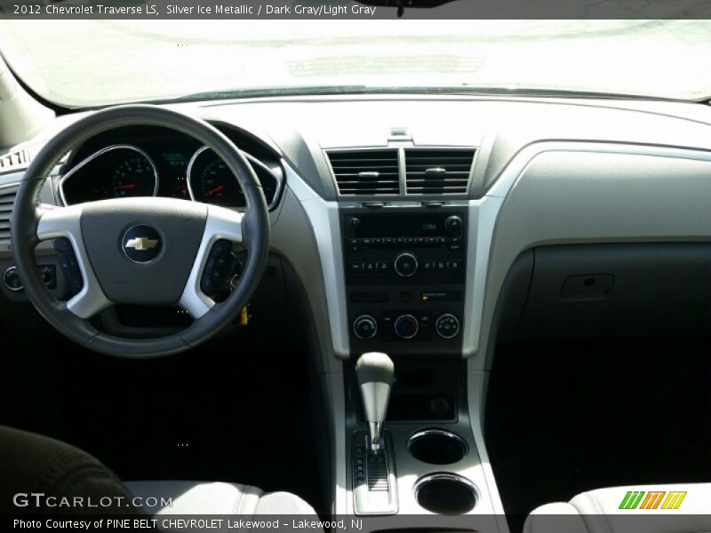 Silver Ice Metallic / Dark Gray/Light Gray 2012 Chevrolet Traverse LS