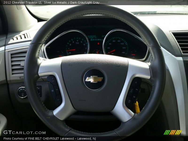 Silver Ice Metallic / Dark Gray/Light Gray 2012 Chevrolet Traverse LS