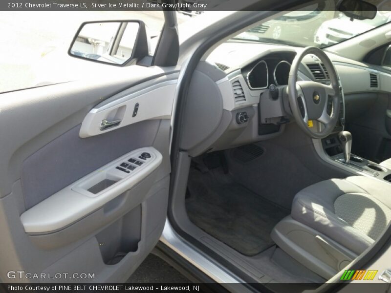 Silver Ice Metallic / Dark Gray/Light Gray 2012 Chevrolet Traverse LS