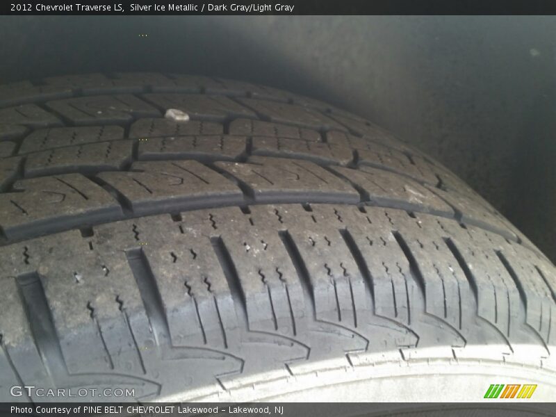 Silver Ice Metallic / Dark Gray/Light Gray 2012 Chevrolet Traverse LS