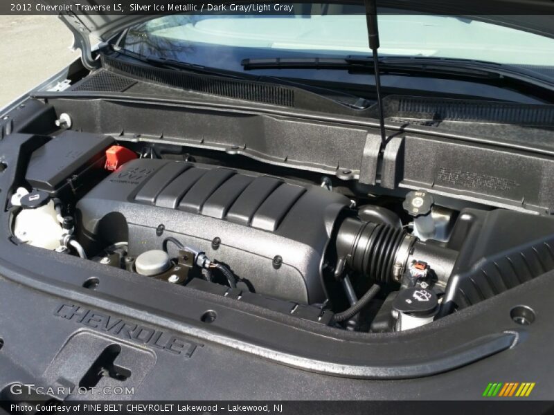 Silver Ice Metallic / Dark Gray/Light Gray 2012 Chevrolet Traverse LS