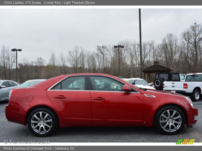 Crystal Red / Light Titanium/Ebony 2009 Cadillac CTS Sedan