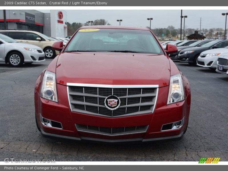 Crystal Red / Light Titanium/Ebony 2009 Cadillac CTS Sedan