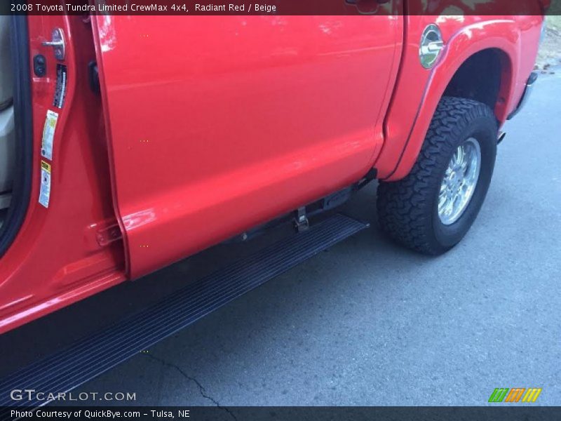 Radiant Red / Beige 2008 Toyota Tundra Limited CrewMax 4x4
