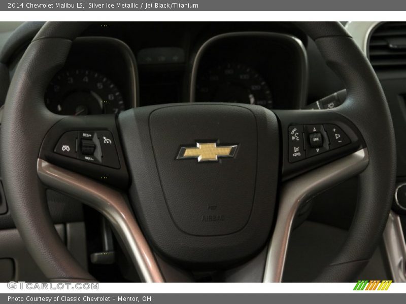 Silver Ice Metallic / Jet Black/Titanium 2014 Chevrolet Malibu LS