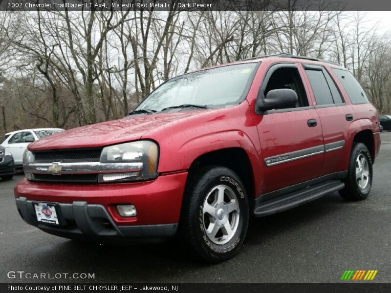 Majestic Red Metallic / Dark Pewter 2002 Chevrolet TrailBlazer LT 4x4