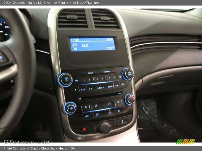 Silver Ice Metallic / Jet Black/Titanium 2014 Chevrolet Malibu LS