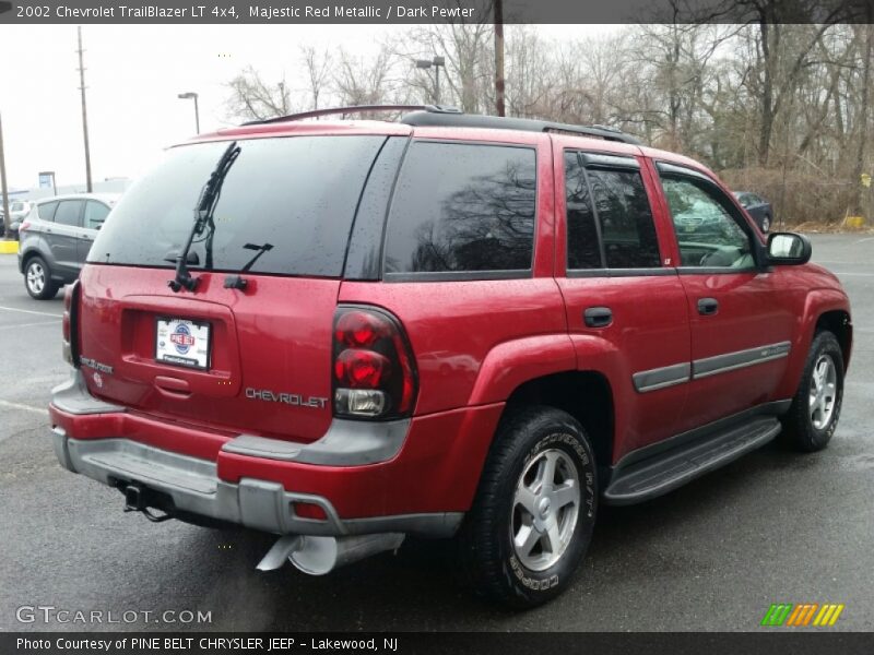 Majestic Red Metallic / Dark Pewter 2002 Chevrolet TrailBlazer LT 4x4