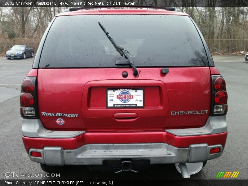 Majestic Red Metallic / Dark Pewter 2002 Chevrolet TrailBlazer LT 4x4