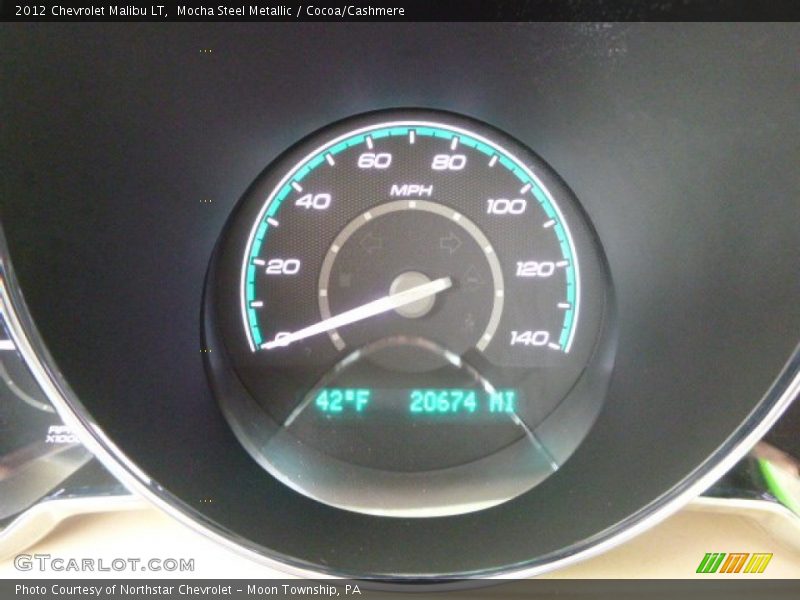 Mocha Steel Metallic / Cocoa/Cashmere 2012 Chevrolet Malibu LT