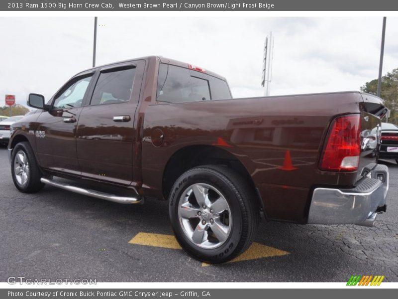 Western Brown Pearl / Canyon Brown/Light Frost Beige 2013 Ram 1500 Big Horn Crew Cab