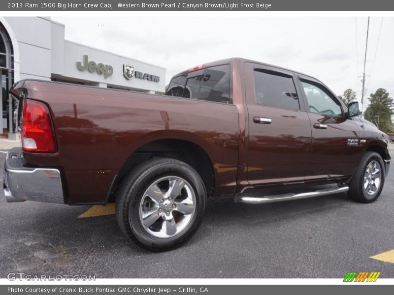 Western Brown Pearl / Canyon Brown/Light Frost Beige 2013 Ram 1500 Big Horn Crew Cab
