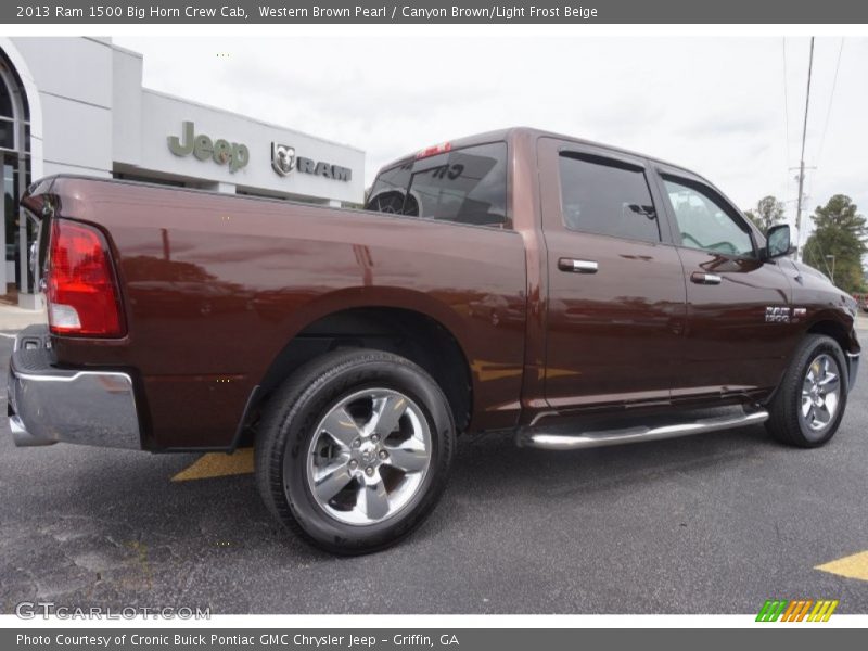 Western Brown Pearl / Canyon Brown/Light Frost Beige 2013 Ram 1500 Big Horn Crew Cab