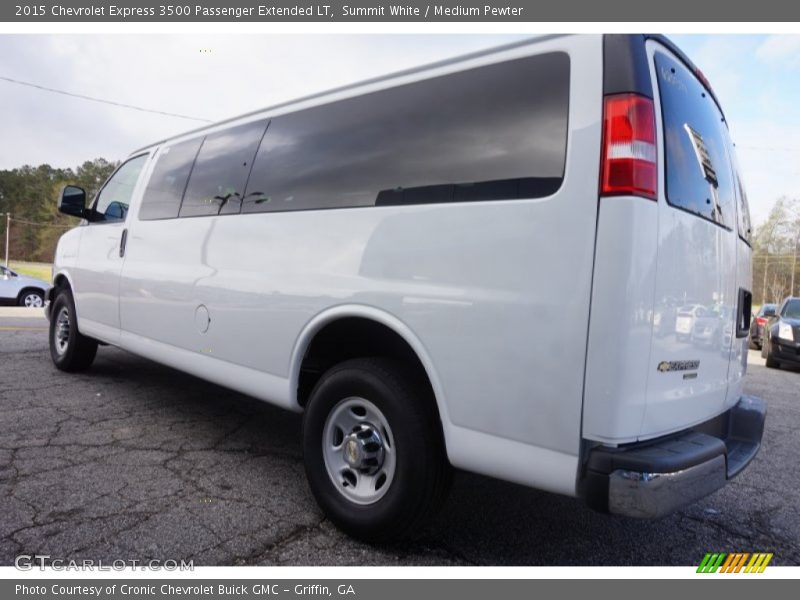 Summit White / Medium Pewter 2015 Chevrolet Express 3500 Passenger Extended LT