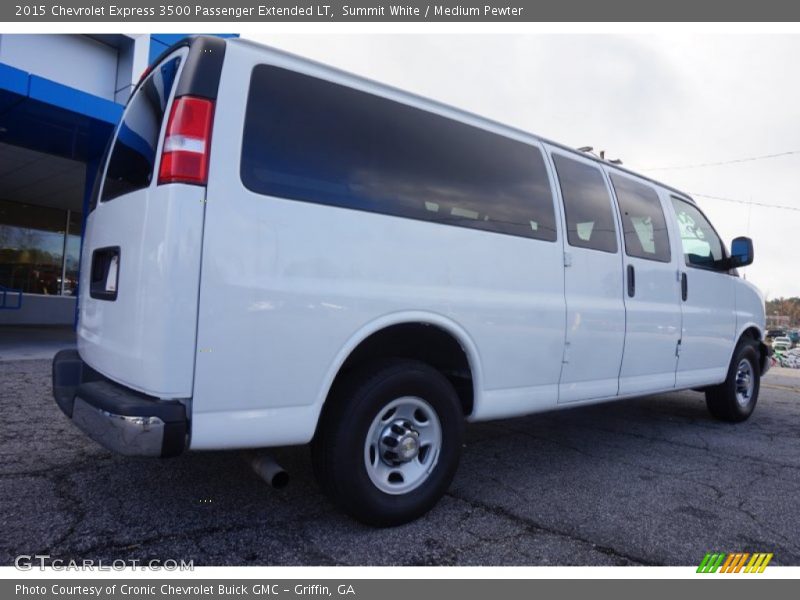 Summit White / Medium Pewter 2015 Chevrolet Express 3500 Passenger Extended LT