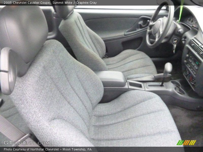 Summit White / Graphite Gray 2005 Chevrolet Cavalier Coupe
