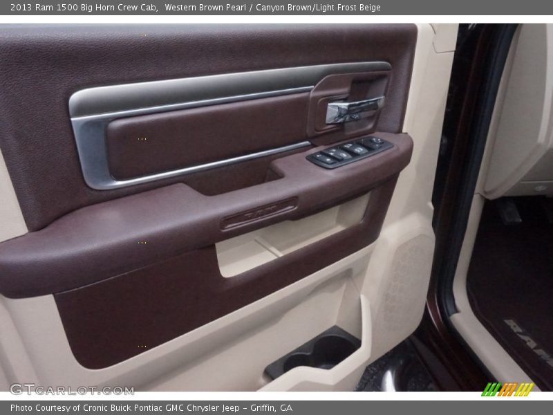 Western Brown Pearl / Canyon Brown/Light Frost Beige 2013 Ram 1500 Big Horn Crew Cab