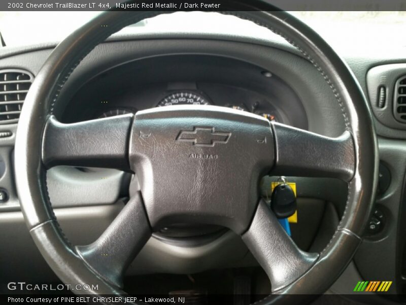 Majestic Red Metallic / Dark Pewter 2002 Chevrolet TrailBlazer LT 4x4