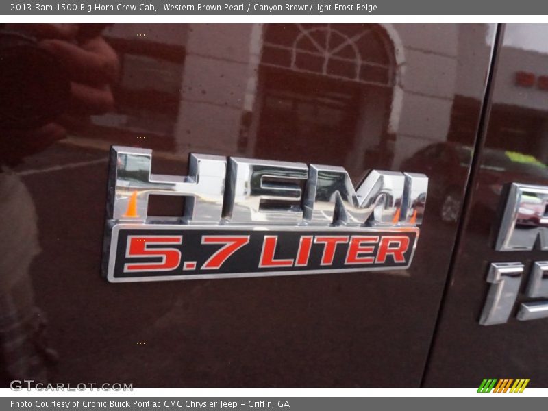 Western Brown Pearl / Canyon Brown/Light Frost Beige 2013 Ram 1500 Big Horn Crew Cab