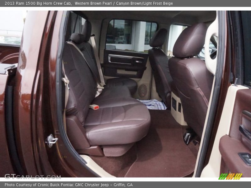 Western Brown Pearl / Canyon Brown/Light Frost Beige 2013 Ram 1500 Big Horn Crew Cab