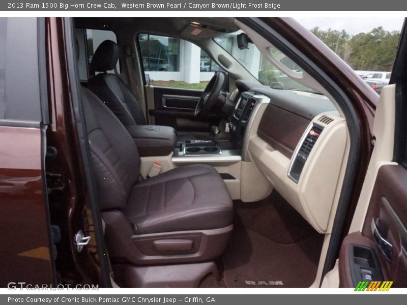 Western Brown Pearl / Canyon Brown/Light Frost Beige 2013 Ram 1500 Big Horn Crew Cab