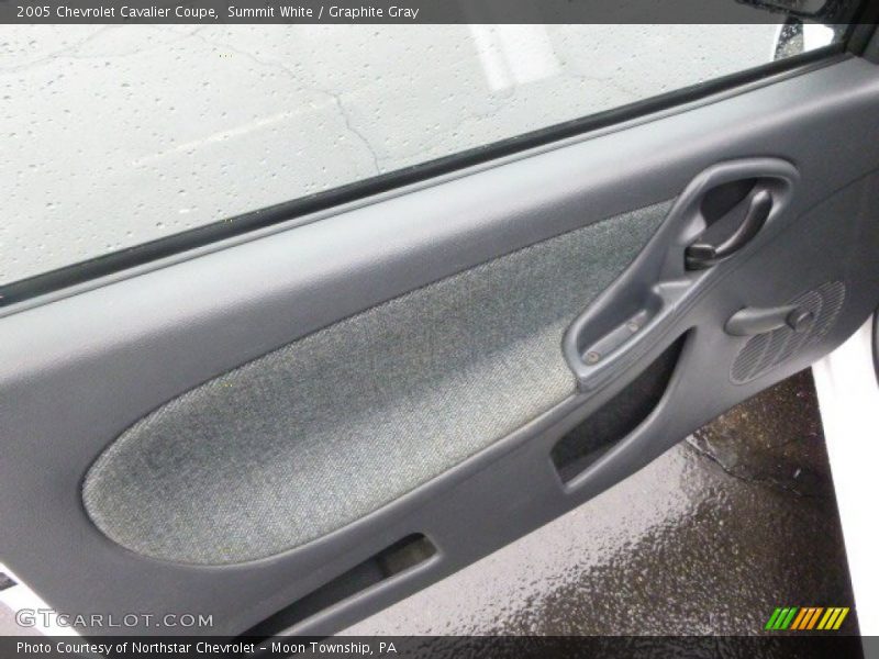 Summit White / Graphite Gray 2005 Chevrolet Cavalier Coupe