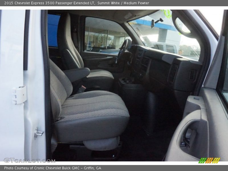 Summit White / Medium Pewter 2015 Chevrolet Express 3500 Passenger Extended LT