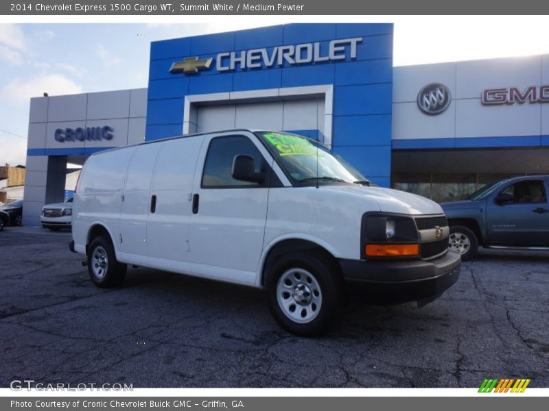 Summit White / Medium Pewter 2014 Chevrolet Express 1500 Cargo WT