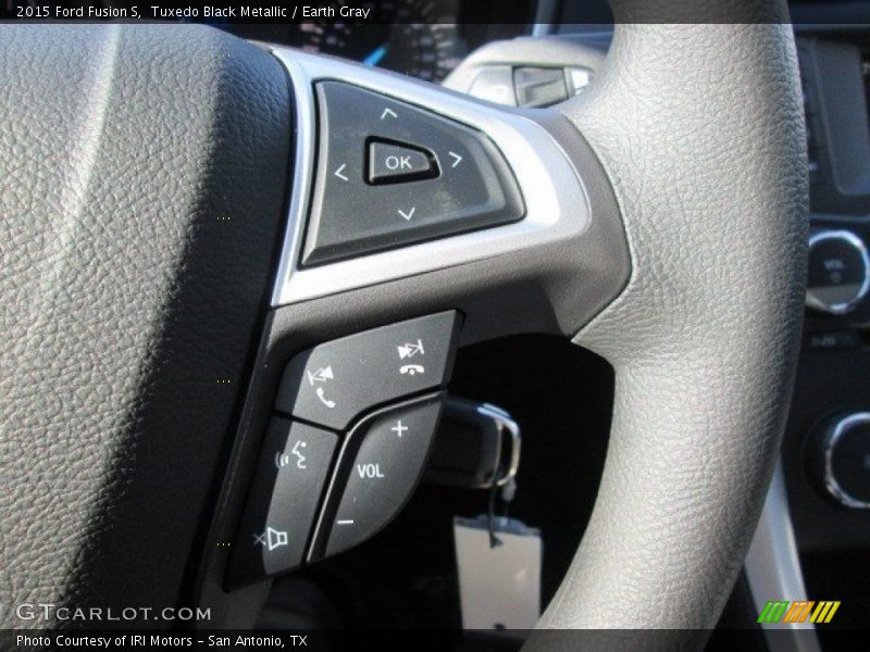 Tuxedo Black Metallic / Earth Gray 2015 Ford Fusion S