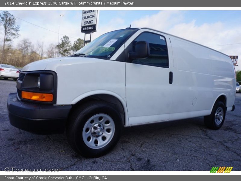 Summit White / Medium Pewter 2014 Chevrolet Express 1500 Cargo WT