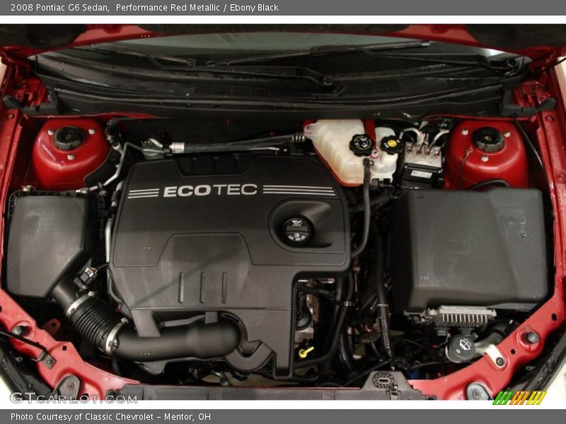 Performance Red Metallic / Ebony Black 2008 Pontiac G6 Sedan