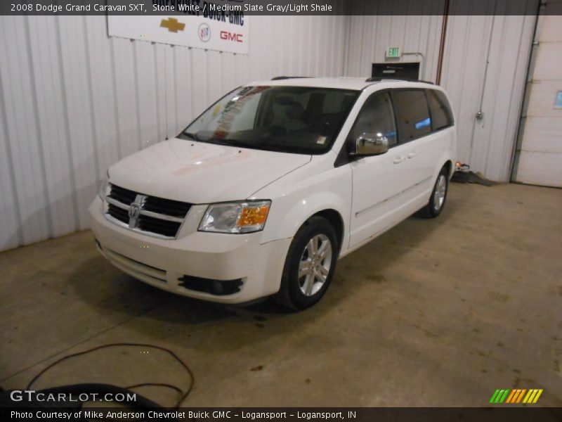 Stone White / Medium Slate Gray/Light Shale 2008 Dodge Grand Caravan SXT