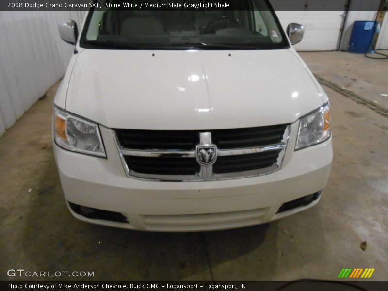 Stone White / Medium Slate Gray/Light Shale 2008 Dodge Grand Caravan SXT