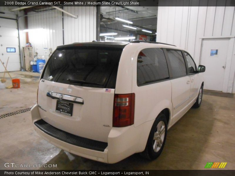 Stone White / Medium Slate Gray/Light Shale 2008 Dodge Grand Caravan SXT