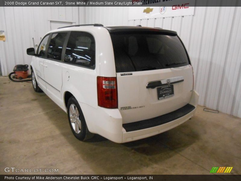 Stone White / Medium Slate Gray/Light Shale 2008 Dodge Grand Caravan SXT