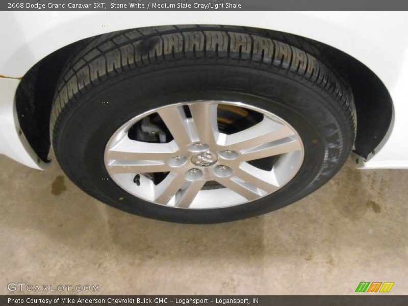 Stone White / Medium Slate Gray/Light Shale 2008 Dodge Grand Caravan SXT