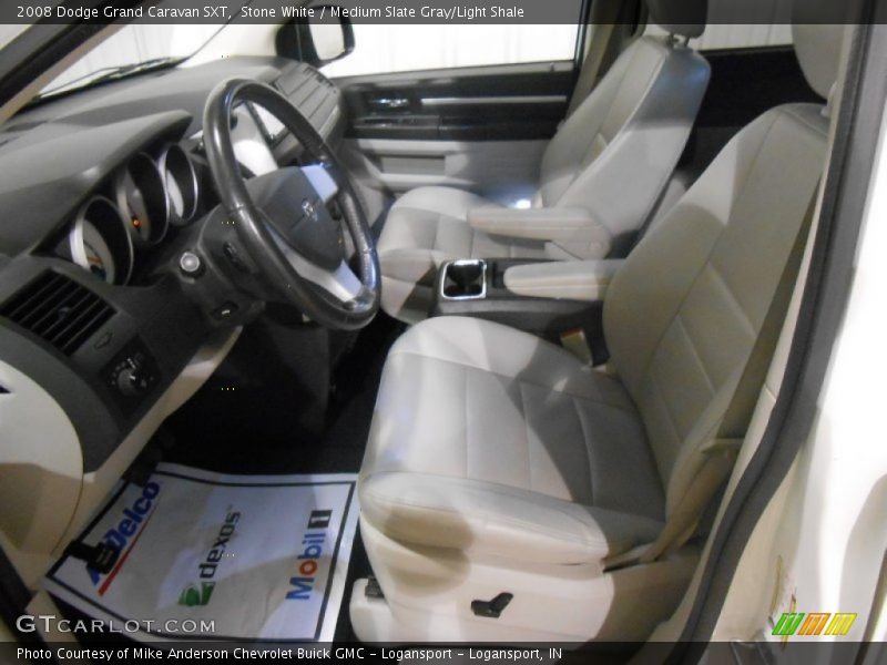 Stone White / Medium Slate Gray/Light Shale 2008 Dodge Grand Caravan SXT