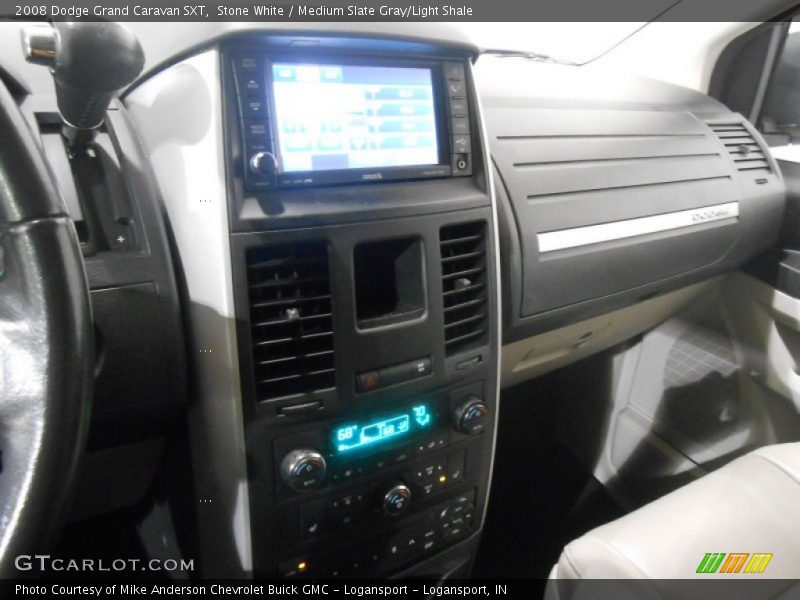 Stone White / Medium Slate Gray/Light Shale 2008 Dodge Grand Caravan SXT