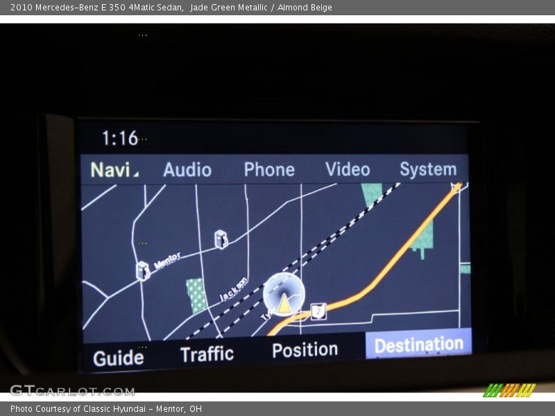 Navigation of 2010 E 350 4Matic Sedan