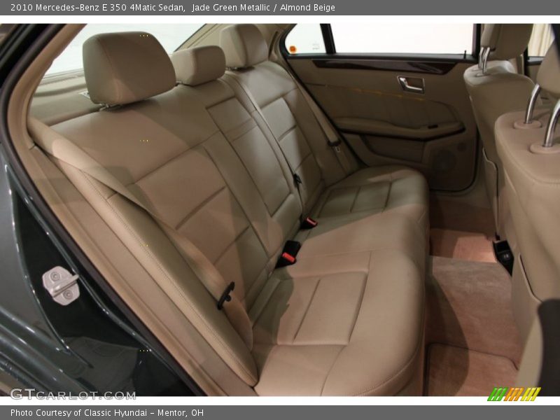 Rear Seat of 2010 E 350 4Matic Sedan