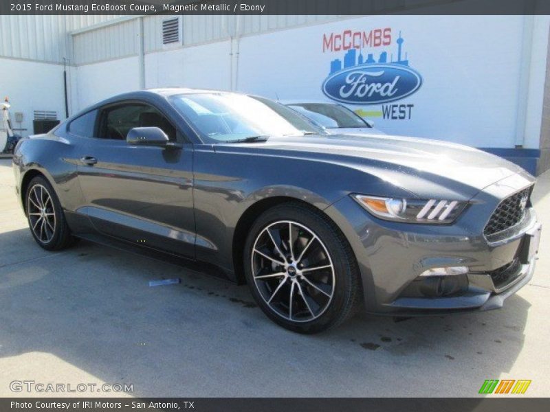 Magnetic Metallic / Ebony 2015 Ford Mustang EcoBoost Coupe