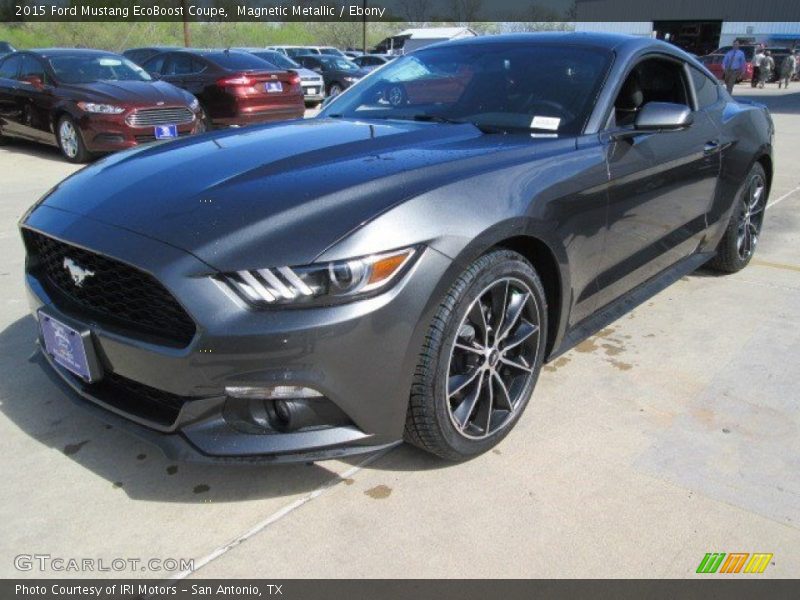 Magnetic Metallic / Ebony 2015 Ford Mustang EcoBoost Coupe