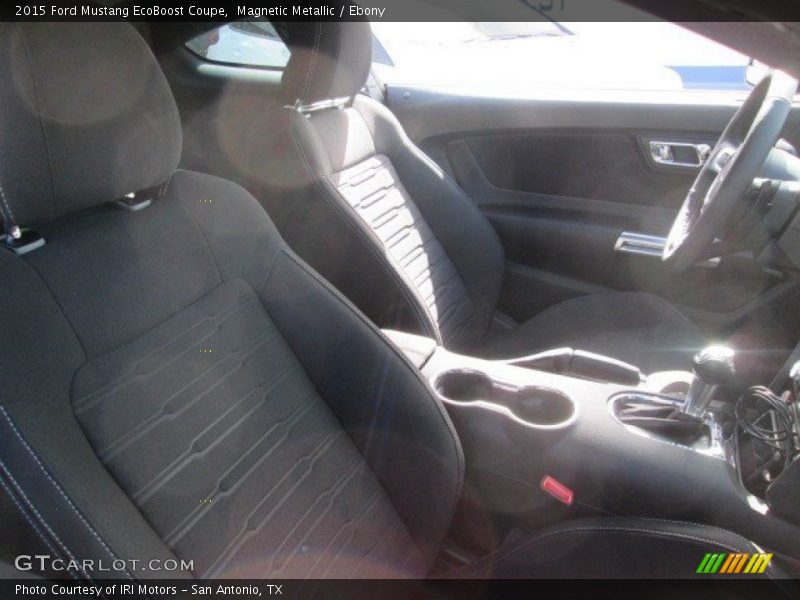 Magnetic Metallic / Ebony 2015 Ford Mustang EcoBoost Coupe