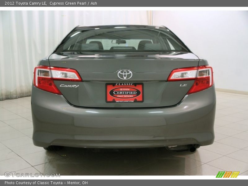 Cypress Green Pearl / Ash 2012 Toyota Camry LE