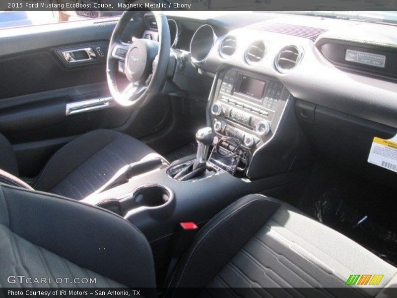 Magnetic Metallic / Ebony 2015 Ford Mustang EcoBoost Coupe