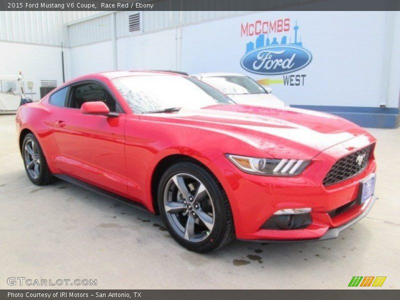 Race Red / Ebony 2015 Ford Mustang V6 Coupe