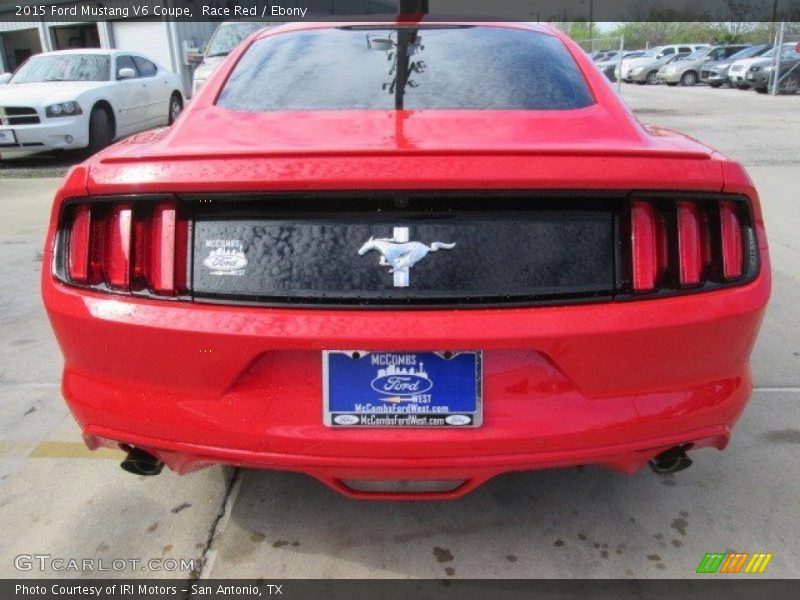Race Red / Ebony 2015 Ford Mustang V6 Coupe