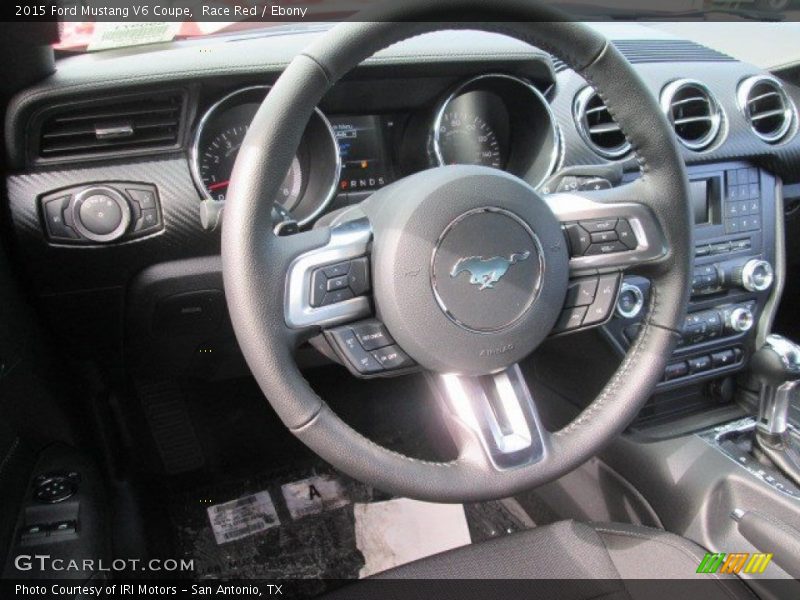 Race Red / Ebony 2015 Ford Mustang V6 Coupe